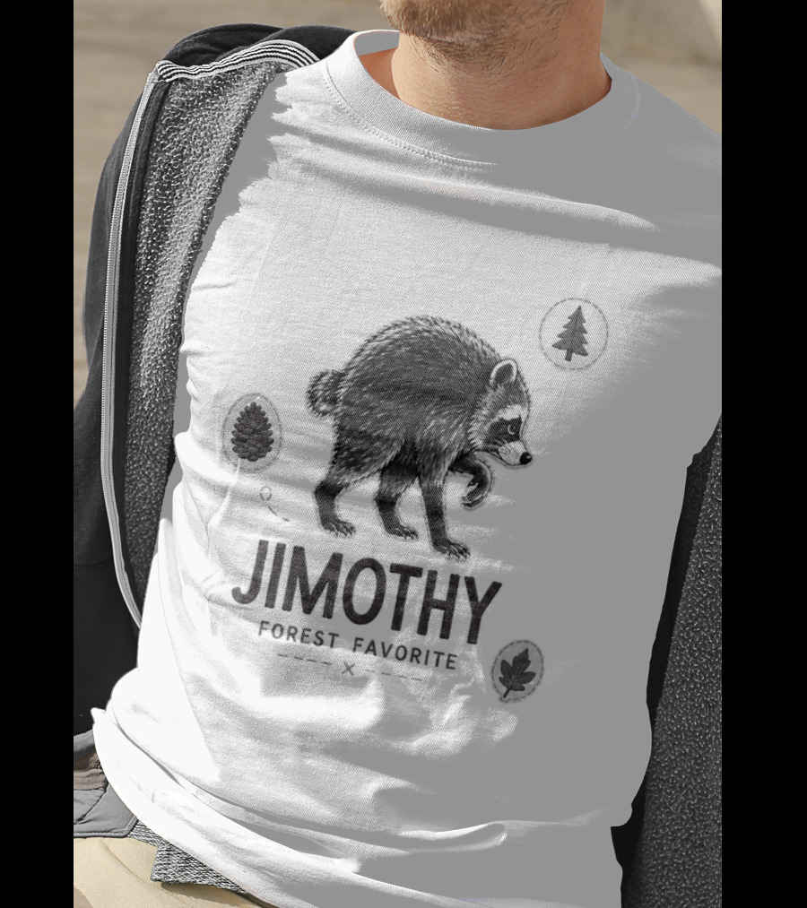 Jimothy Forest Favorite Bear Silhouette And Trees T-Shirt