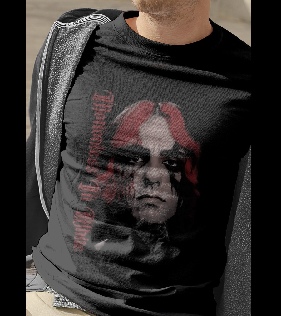 Motionless In White Vinny Decades Black Metal Face Paint Red Hair T-Shirt