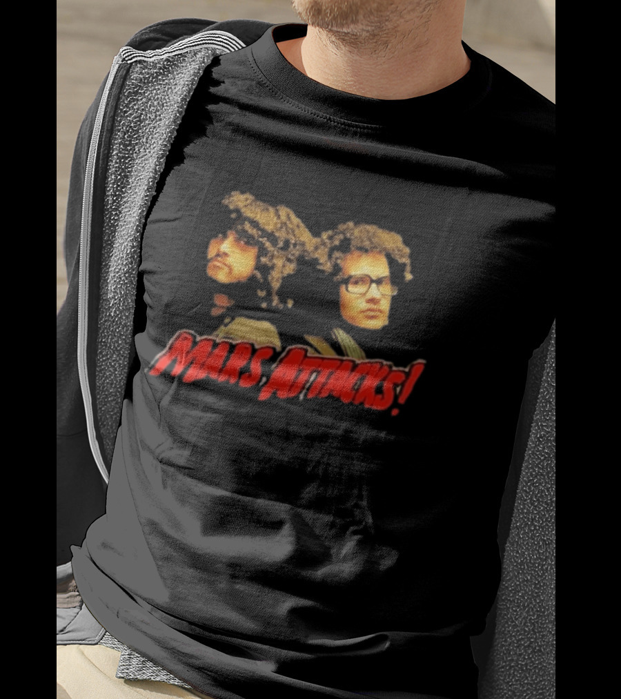 Omar Rodríguez López Cedric Bixler Zavala Mars Attacks Collaboration T-Shirt