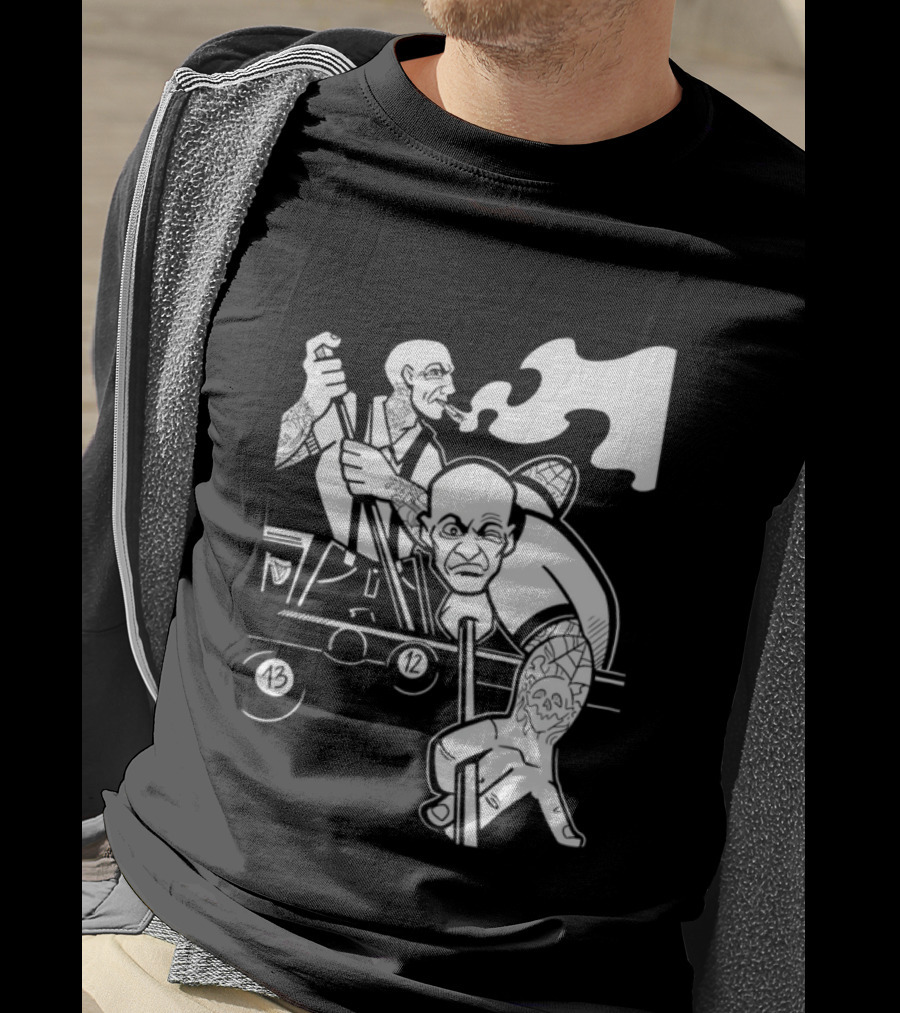 13 12 Tattooed Billiard Players Smoking Pool Game T-Shirt