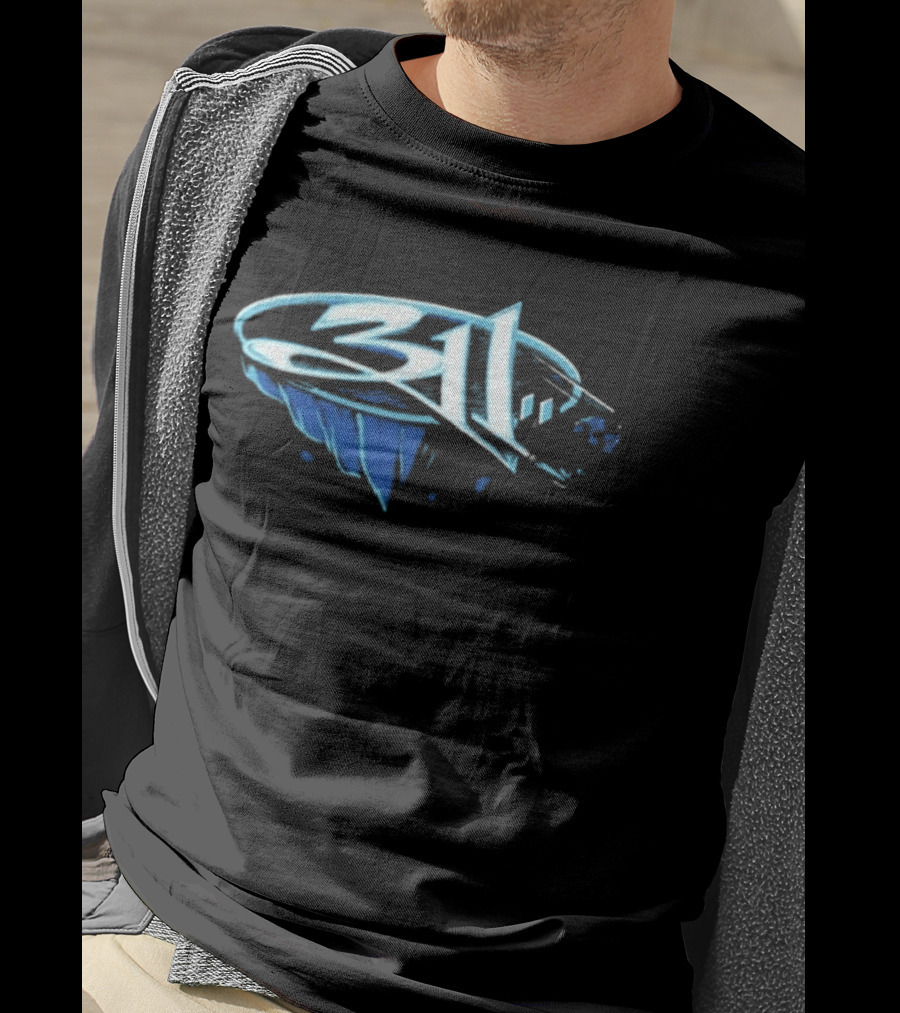 311 July 28 2026 Grand Rapids MI Blue Stylized Text Event T-Shirt