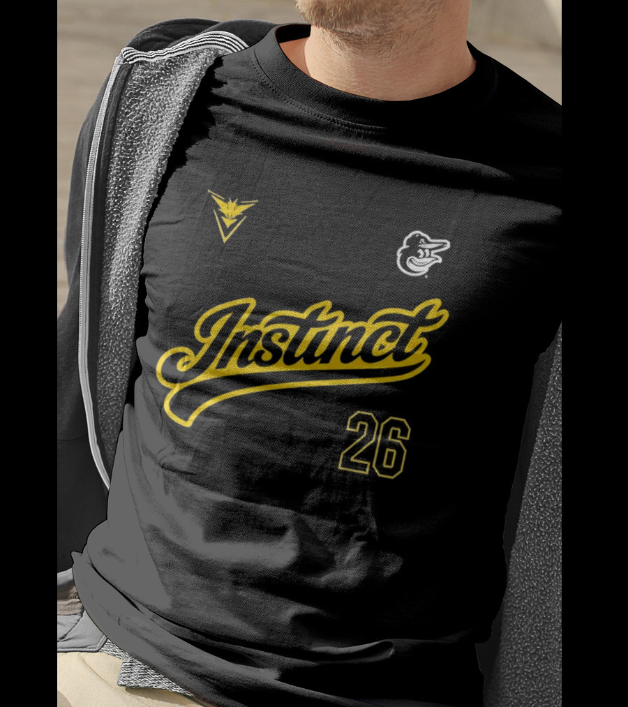 2026 Instinct Orioles Pokémon GO Night Team Yellow 26 T-Shirt