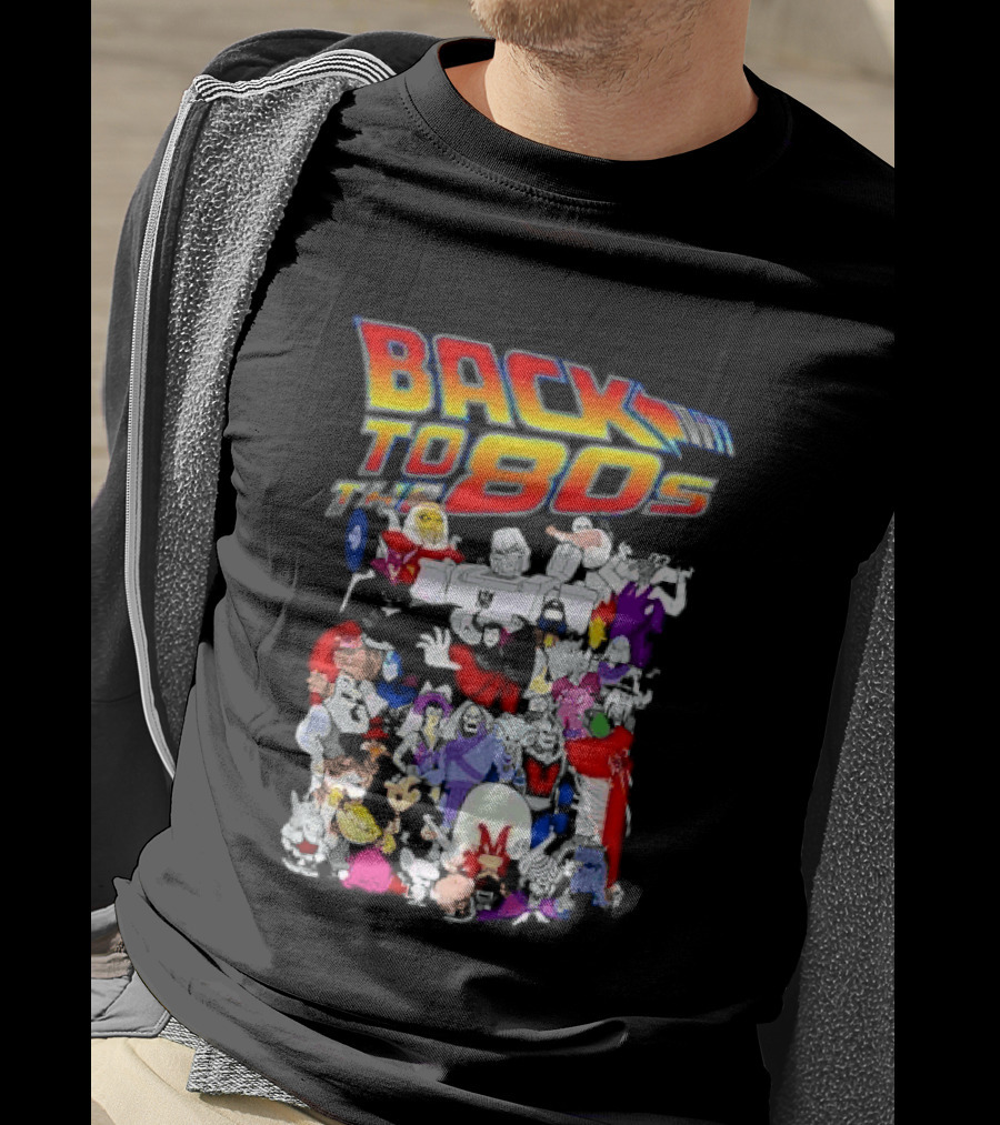 Back To The 80s Various Cartoon Villains Retro Nostalgia T-Shirt