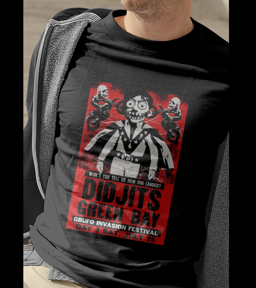 Didjits Green Bay GBUFO Invasion Festival Day 3 July 25 2026 T-Shirt