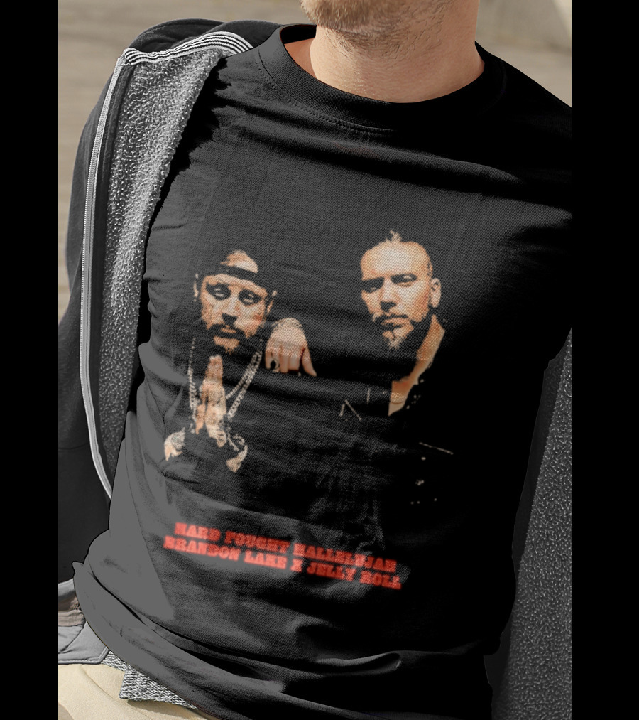 Brandon Lake X Jelly Roll Hard Fought Hallelujah T-Shirt