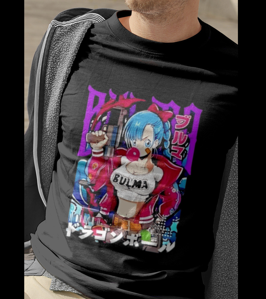 Bulma Dragon Ball Bulma Anime Manga Character Japan Kanji Street T-Shirt