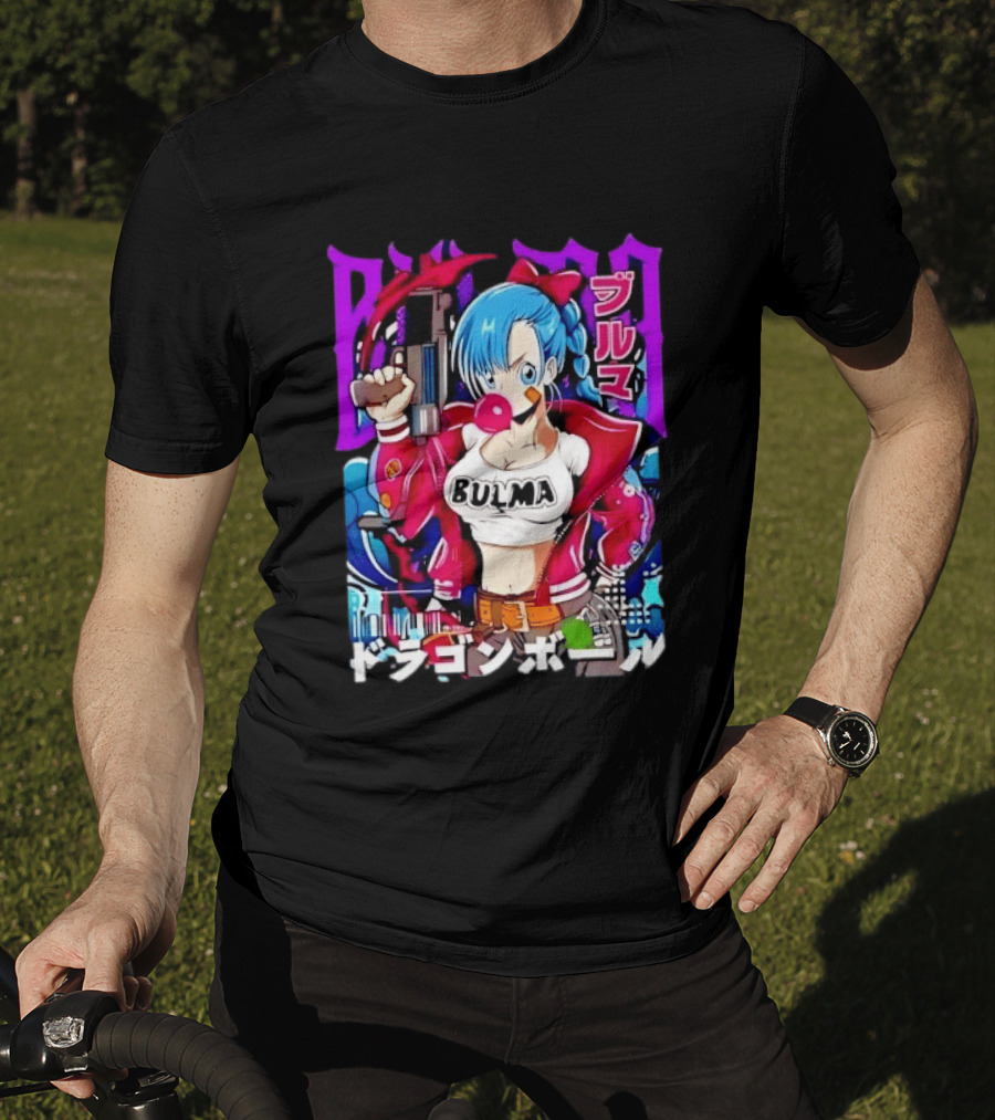 Bulma Dragon Ball Bulma Anime Manga Character Japan Kanji Street T-Shirt