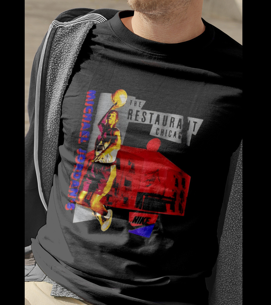 Michael Jordan's Restaurant Chicago Nike Basketball T-Shirt