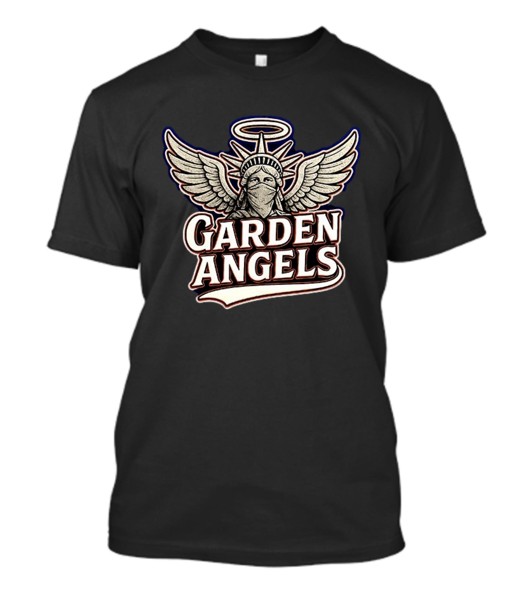 Garden Angels Winged Statue Of Liberty Halo T-Shirt