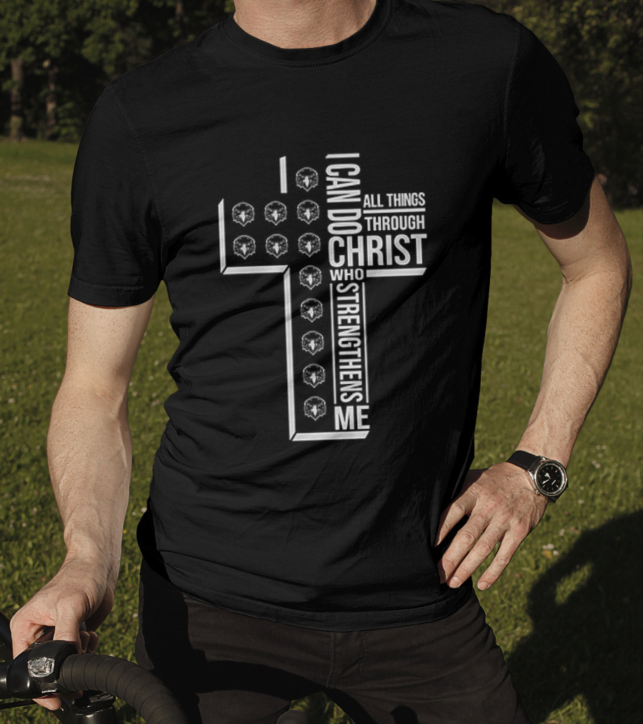 Canyon Ridge Middle School I Can Do All Things Through Christ Who Strengthens Me Cross T-Shirt