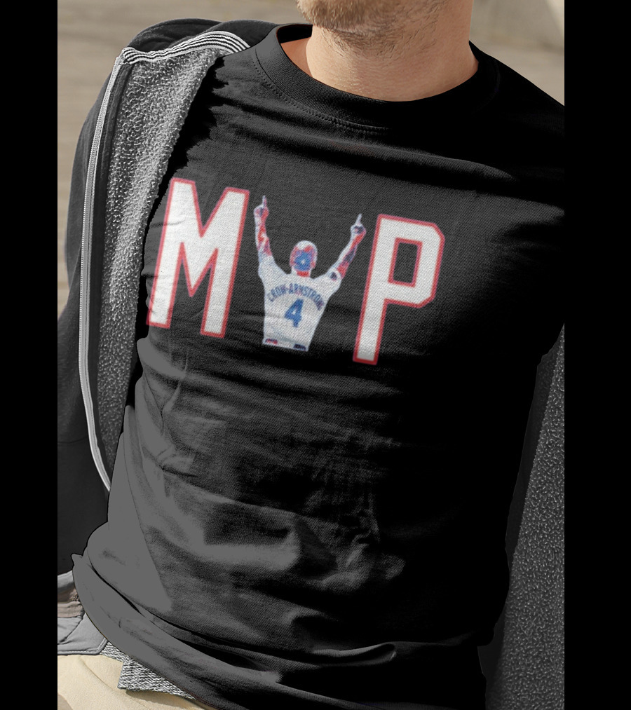 Chicago Cubs Crow Armstrong MVP 4 Baseball Celebration T-Shirt