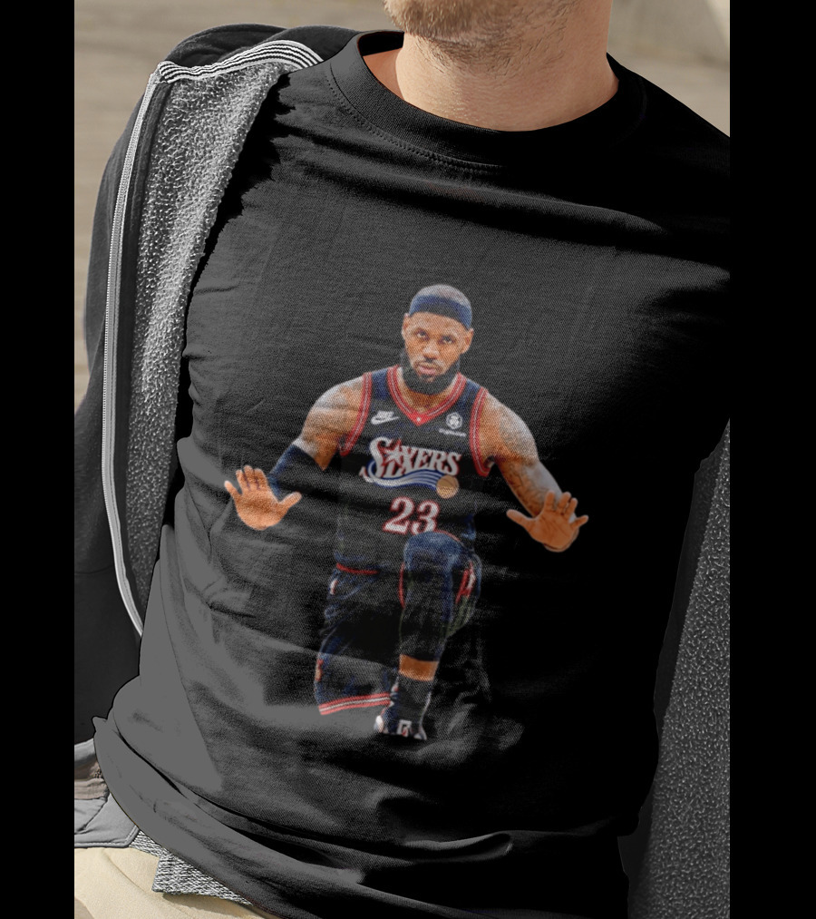 LeBron James 23 Philadelphia 76ers Jersey T-Shirt