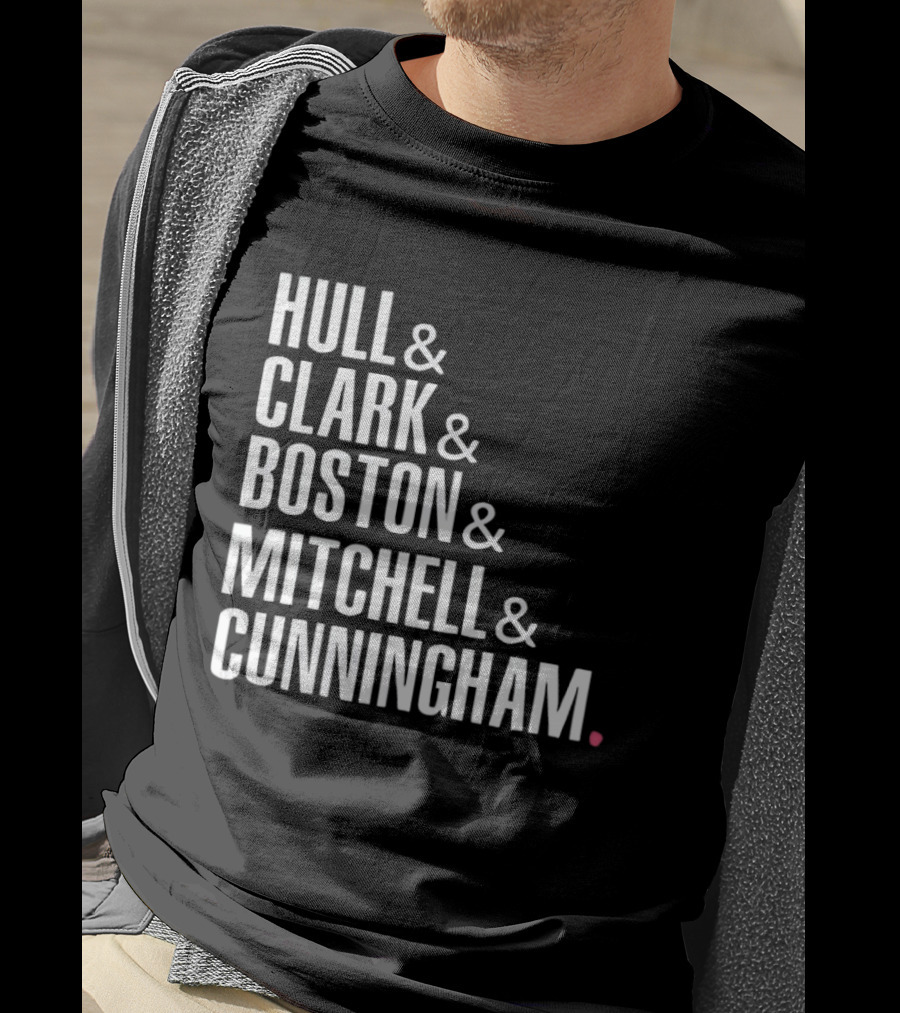 Hull Clark Boston Mitchell Cunningham Indiana Fever WNBA Basketball 2026 T-Shirt