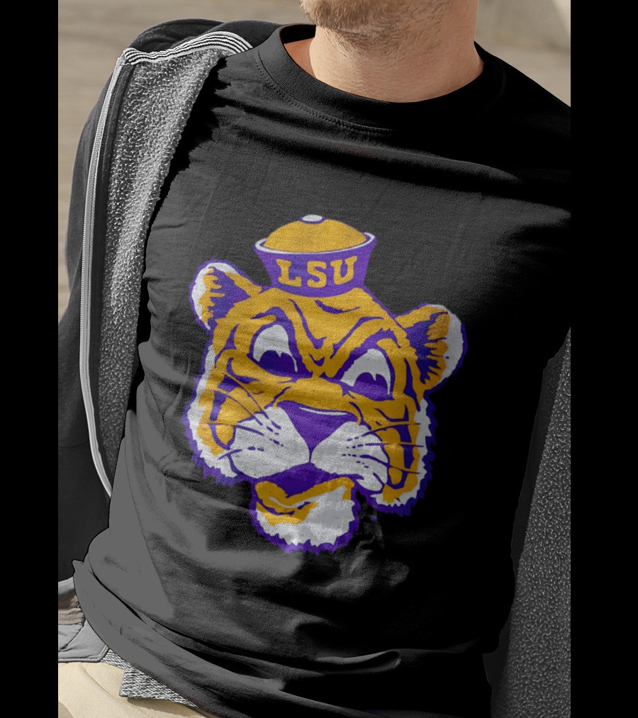 LSU Tigers Big Face 2026 Tiger Head LSU T-Shirt