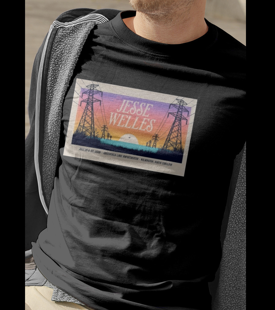 Jesse Welles July 26 27 2026 Greenfield Lake Amphitheater Wilmington North Carolina T-Shirt