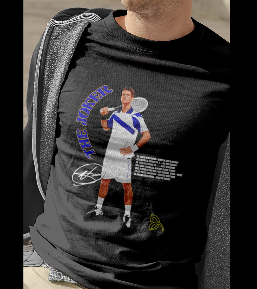 Novak Djokovic The Joker Tennis Champion Signature T-Shirt