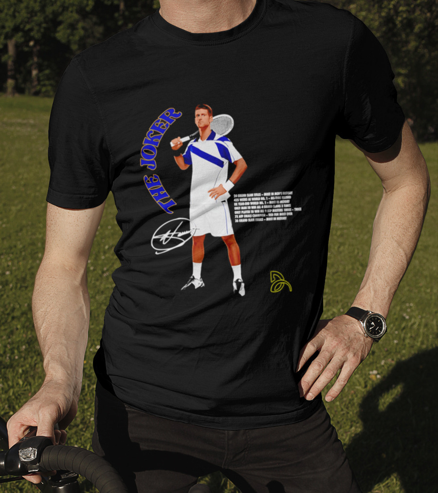 Novak Djokovic The Joker Tennis Champion Signature T-Shirt