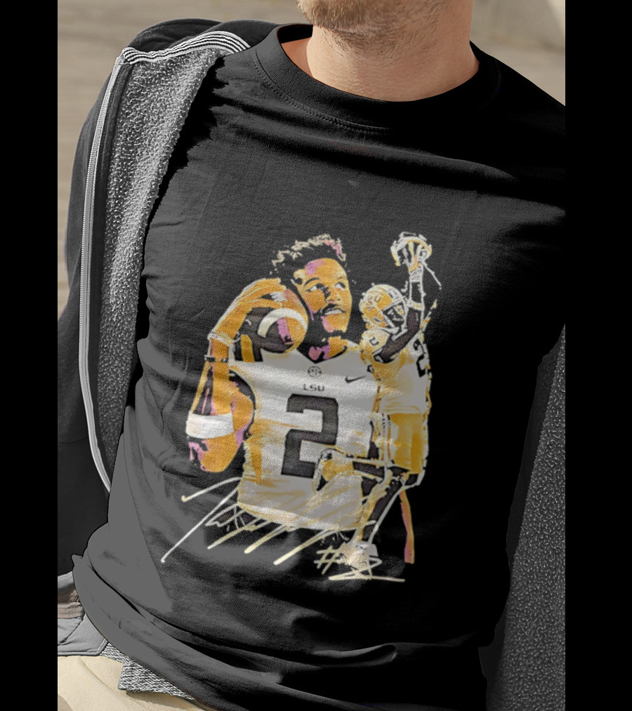 Odell Beckham Jr. LSU Tigers Football Number 2 NCAA T-Shirt
