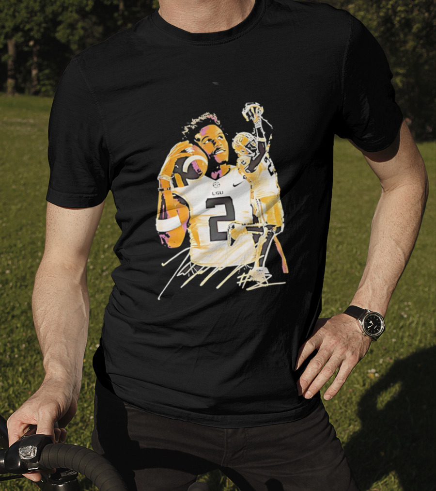 Odell Beckham Jr. LSU Tigers Football Number 2 NCAA T-Shirt