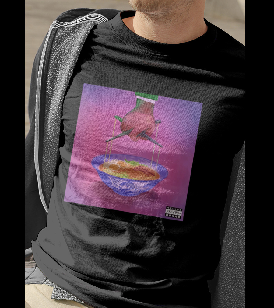 Parental Advisory Explicit Content Ramen Puppet Master Japanese Noodles Bowl T-Shirt