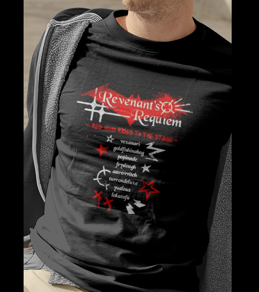 Revenant's Requiem Red Hood Rises To The Stage Stars T-Shirt