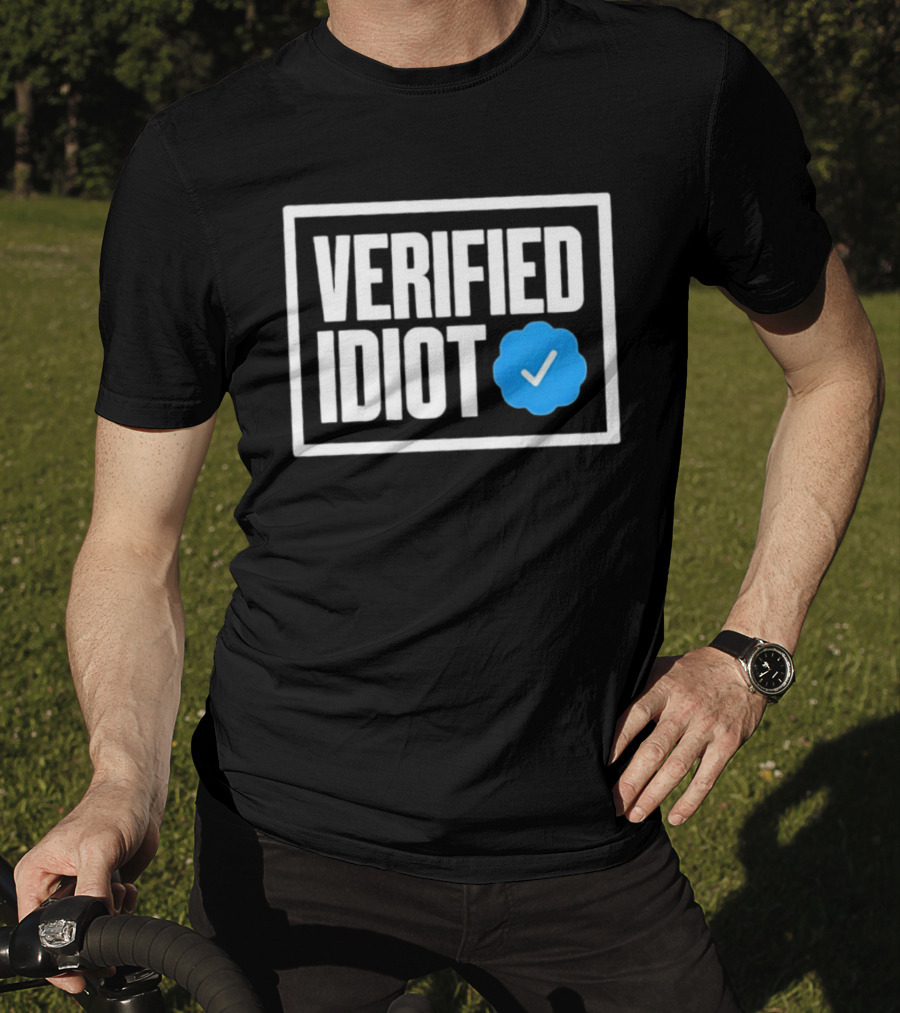 Verified Idiot Checkmark Box T-Shirt