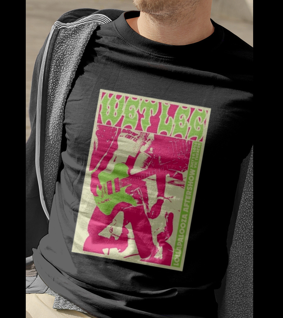 Wet Leg July 29 2026 Lollapalooza Aftershow Vic Theatre Chicago IL T-Shirt