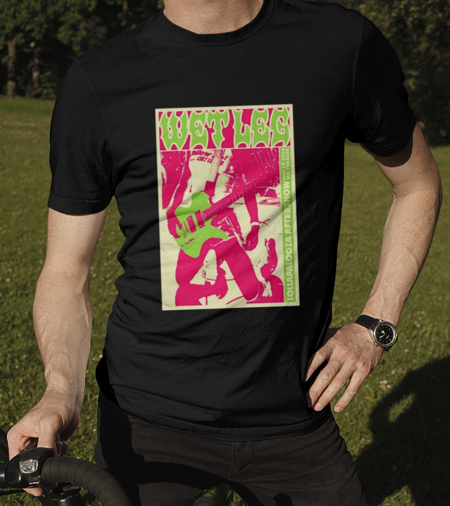 Wet Leg July 29 2026 Lollapalooza Aftershow Vic Theatre Chicago IL T-Shirt