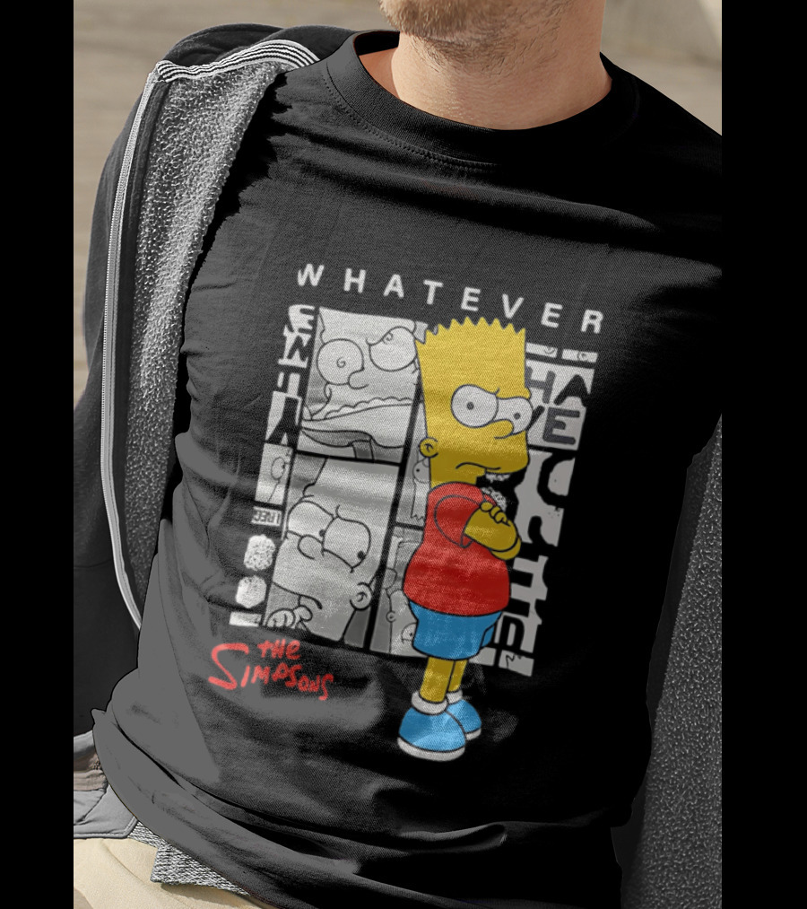 Whatever The Simpsons Bart Simpson Attitude T-Shirt