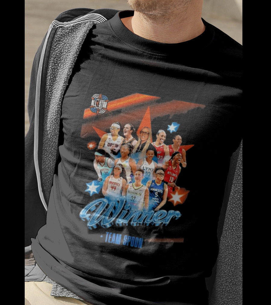 Winner Team Spoon All Star Chicago 2026 Lynx Atlanta Wings Minnesota Fever Liberty Mystics T-Shirt