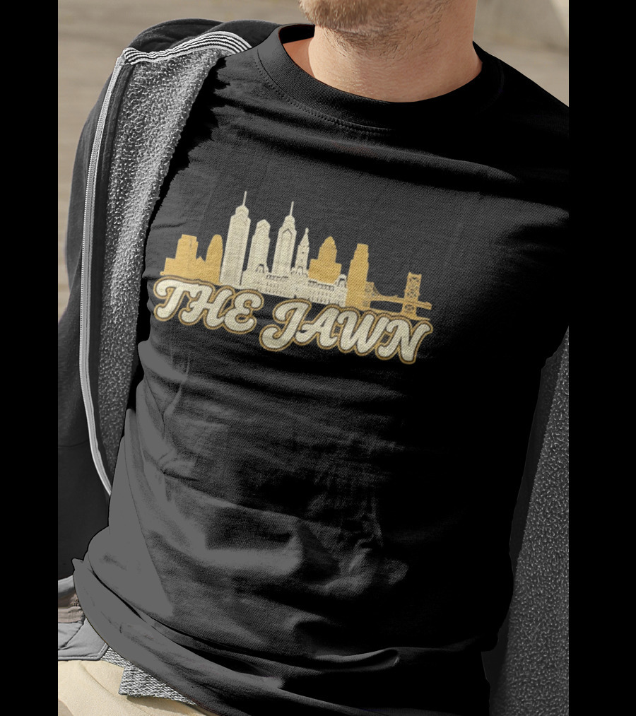 The Jawn Philadelphia Skyline LeBron James Philadelphia 76ers Basketball NBA T-Shirt