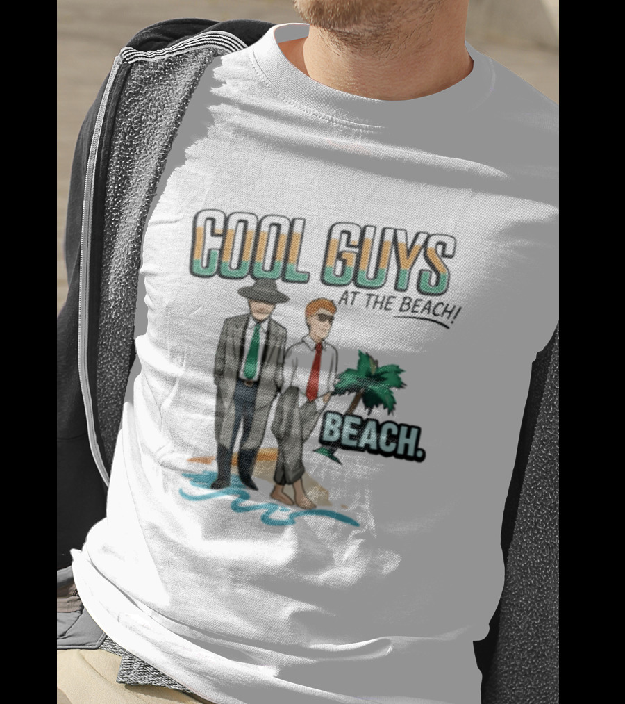 Cool Guys At The Beach Beach T-Shirt