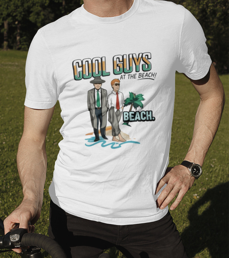 Cool Guys At The Beach Beach T-Shirt