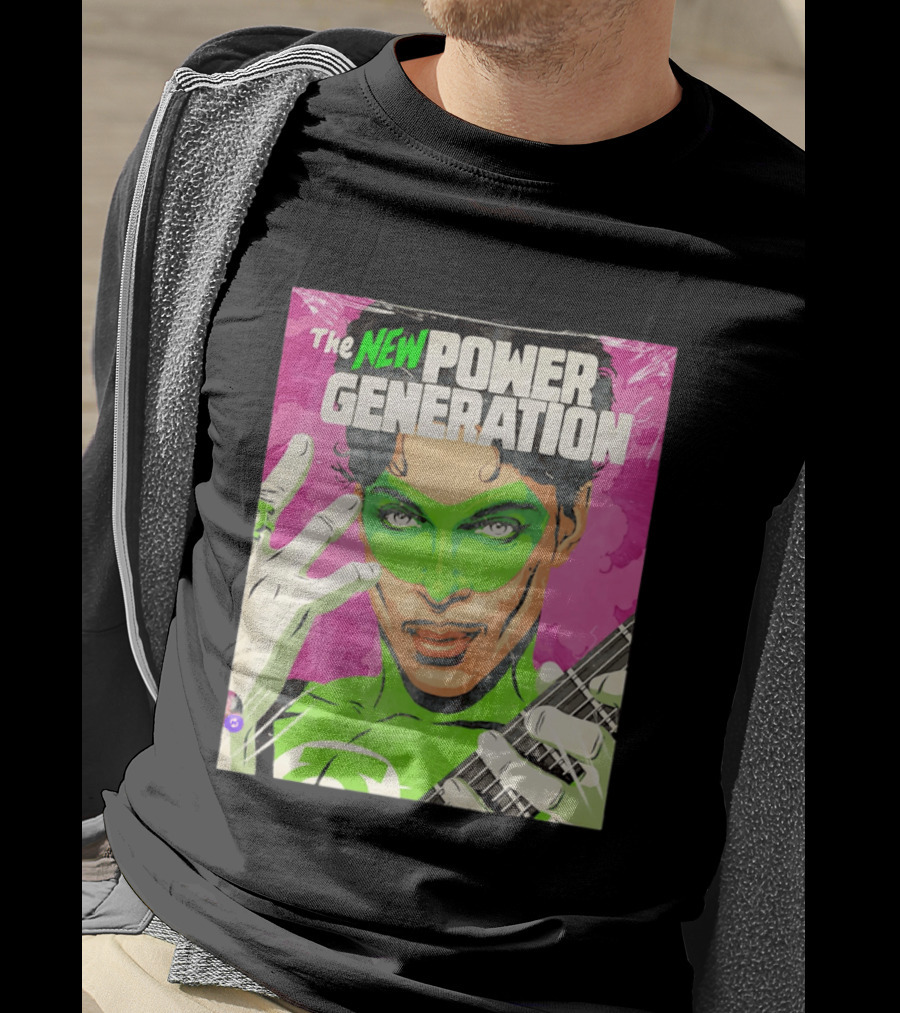 The New Power Generation Prince Green Lantern Guitar Hero T-Shirt
