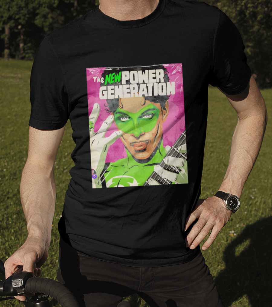 The New Power Generation Prince Green Lantern Guitar Hero T-Shirt