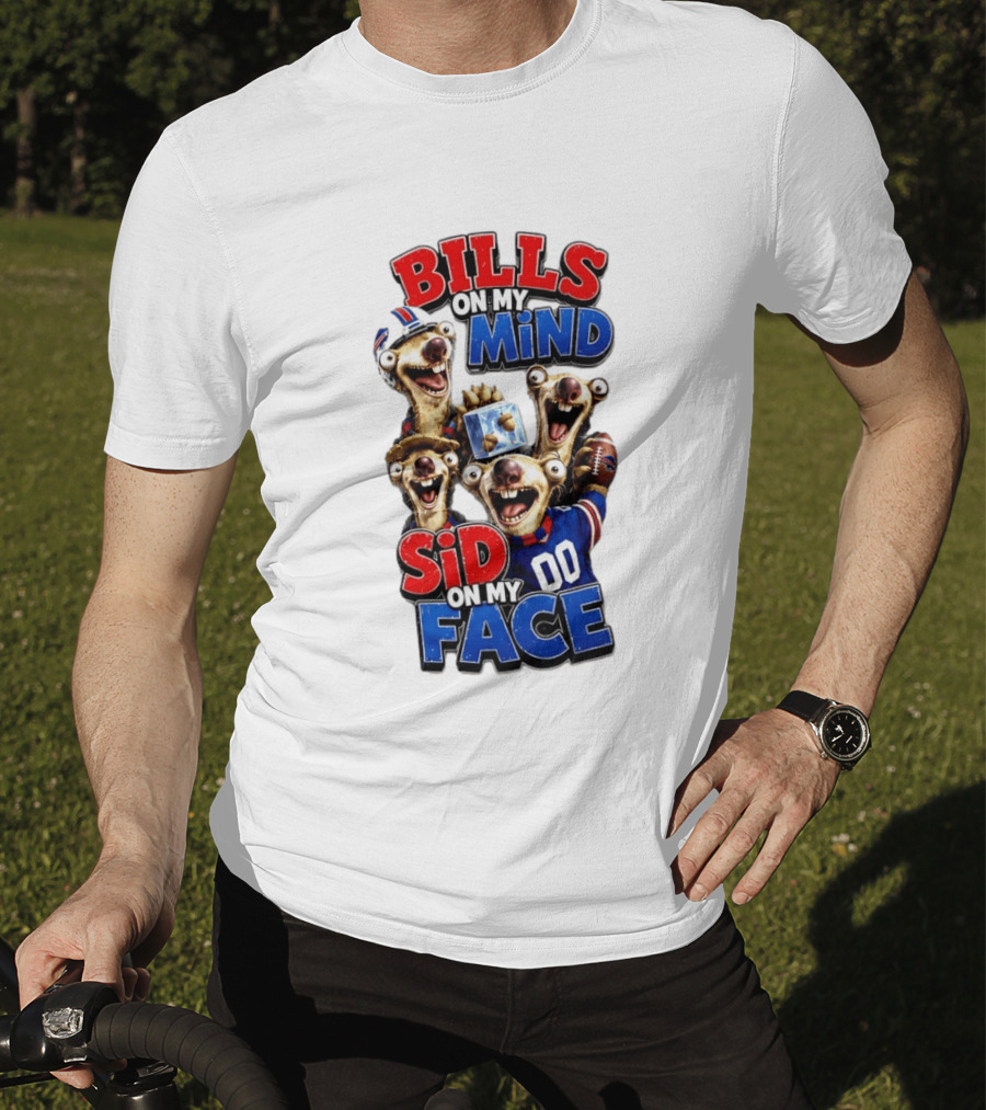 Buffalo Bills On My Mind Funny Sid Character Face Creation T-Shirt