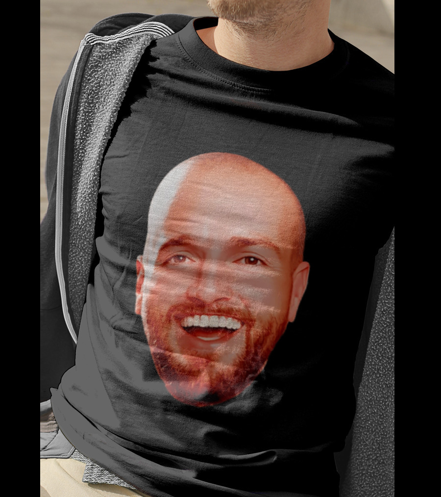 The Smiling Man Happy Face Bold Expression T-Shirt
