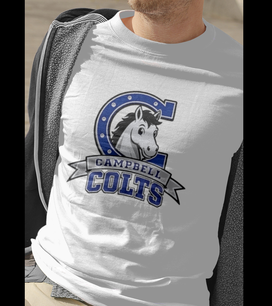 Campbell Colts Athletic Horse T-Shirt