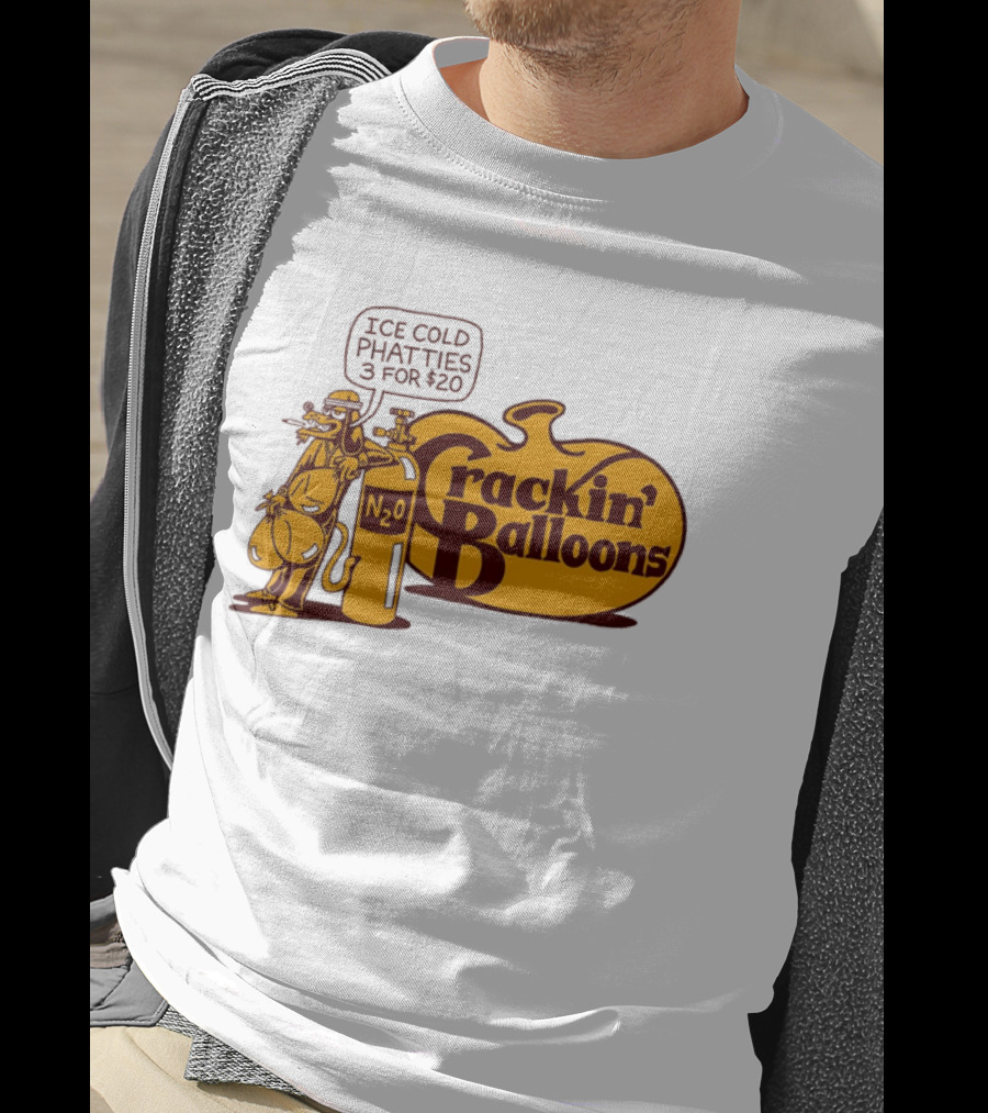 Cracker Barrel Crackin' Balloons Ice Cold Phatties N2O 3 For $20 T-Shirt