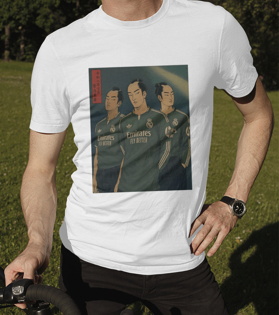 Emirates Fly Better Real Madrid Adidas Samurai Japanese T-Shirt