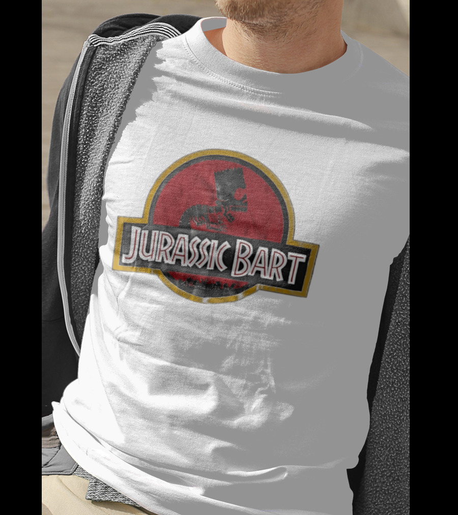 Jurassic Bart The Simpsons Dinosaur Skeleton T-Shirt