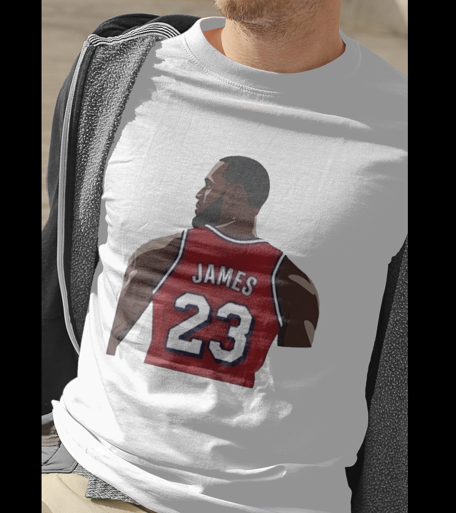 LeBron James 23 Philadelphia 76ers NBA Basketball Lakers Jersey T-Shirt