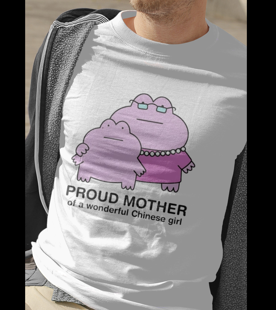 Proud Mother Of A Wonderful Chinese Girl Cartoon Characters T-Shirt