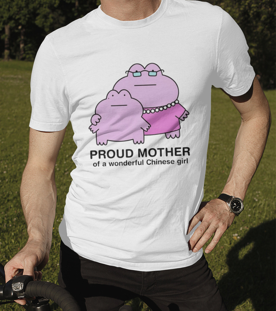 Proud Mother Of A Wonderful Chinese Girl Cartoon Characters T-Shirt