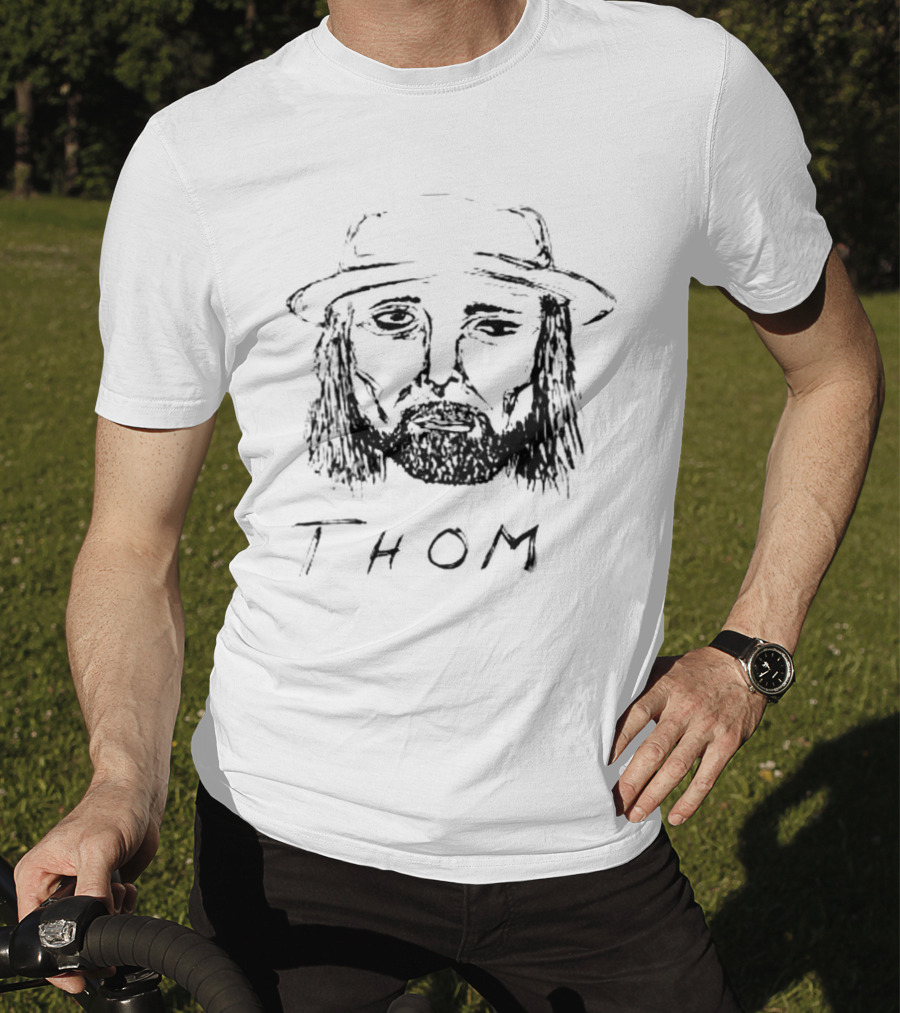 Thom Yorke Sketch Illustrated Hat T-Shirt