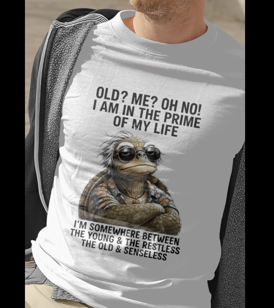 Old Me Oh No I Am In The Prime Of My Life Somewhere Between The Young And The Restless T-Shirt