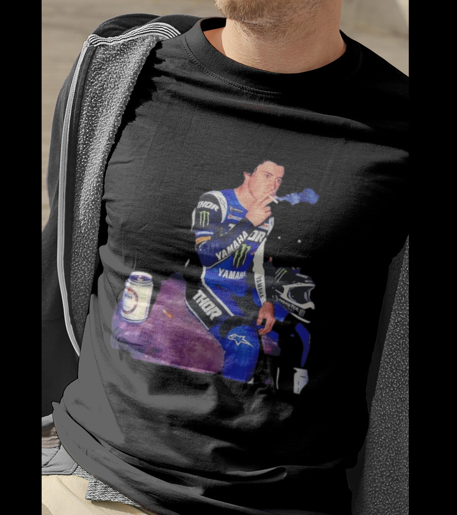 Haiden Deegan Yamaha Thor Monster Energy Smoking Image T-Shirt