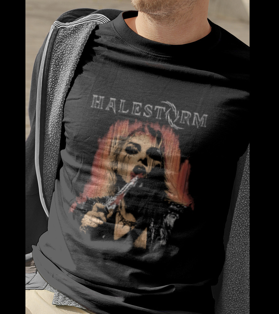 Halestorm Don't Forget To Smile Rain Blood T-Shirt
