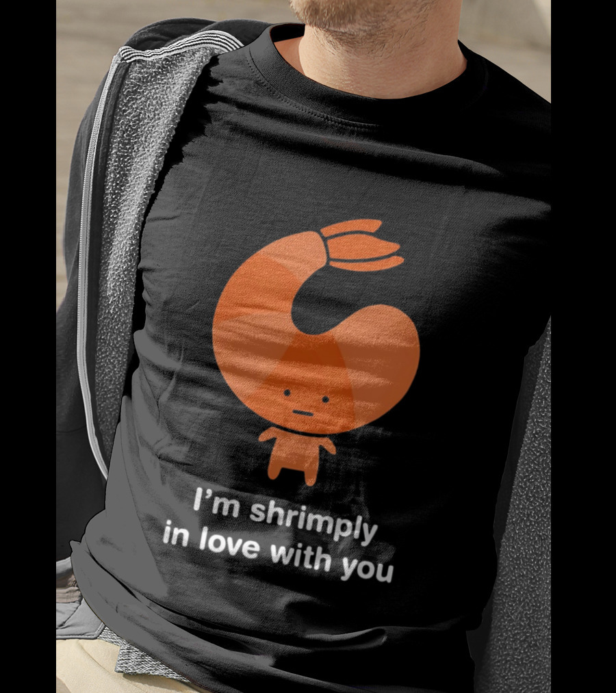 I'm Shrimply In Love With You Cute Shrimp Pun T-Shirt