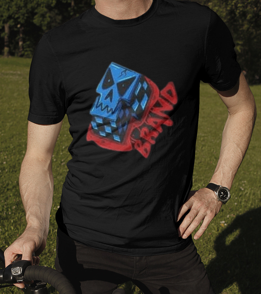 Don't Let Your Love For Somebody Overlook The Reality Of The Situation Skull Cube Brand T-Shirt